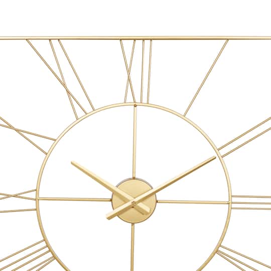 CosmoLiving by Cosmopolitan 24" Metal Square Wall Clock
